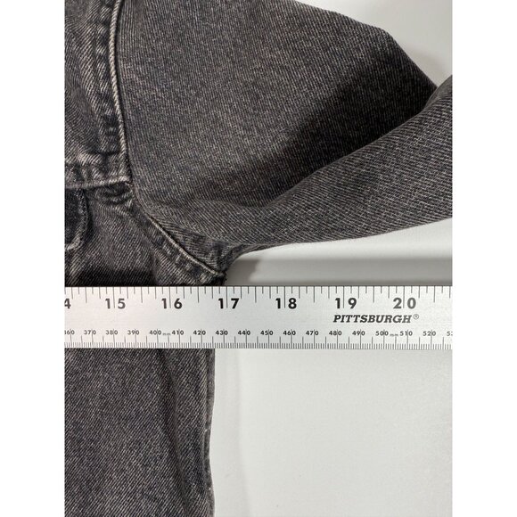 Levi Strauss & Company Women's Original Washed Black Denim Trucker Jacket Sz XS - Picture 9 of 16